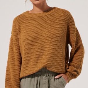 NWOT Pact Honeycomb Sweater, Camel size XXL